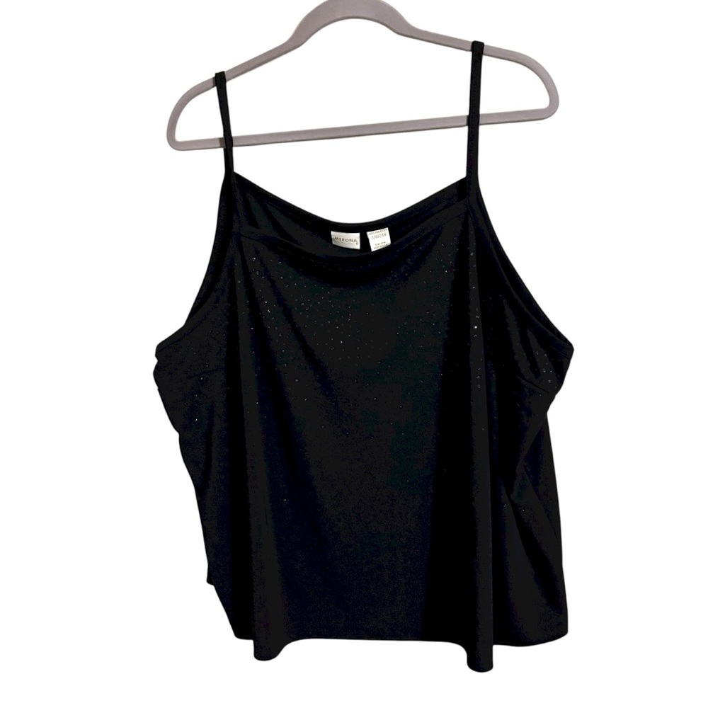Merona Y2K Black Spaghetti Strap Tank Top Plus 22W/24W